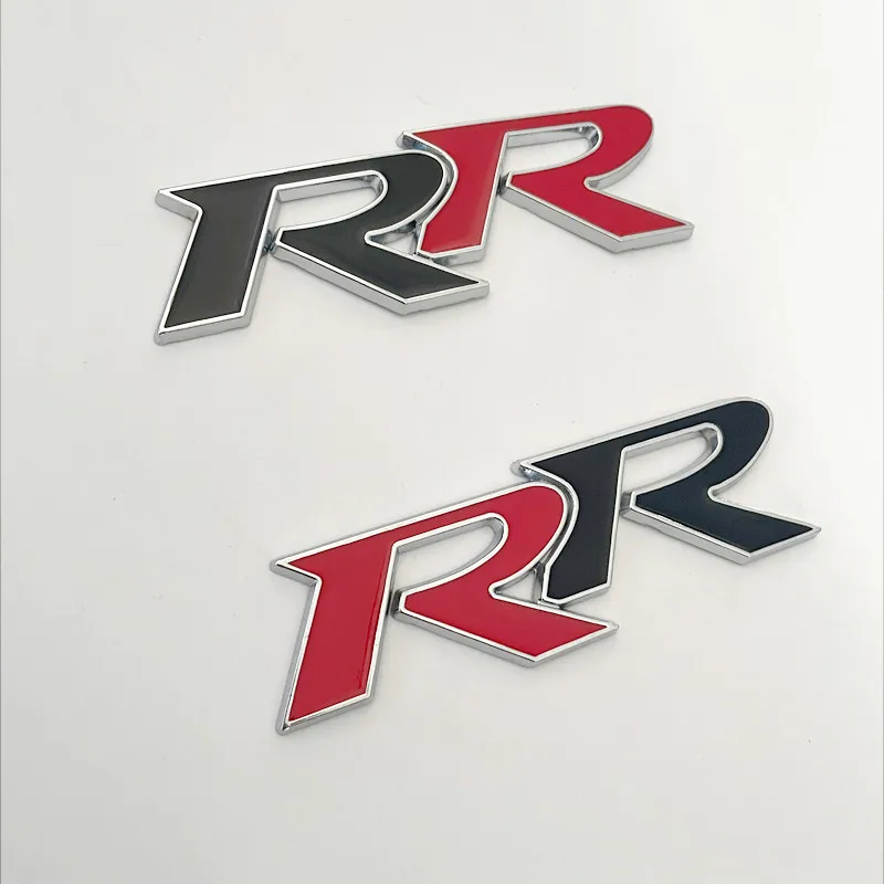 혼다 시빅 무겐 어코드 CRV 시티 HRV 스티커 액세서리용 3D 메탈 RR 로고 자동차 전면 그릴 후면 트렁크 엠블럼 배지 데칼