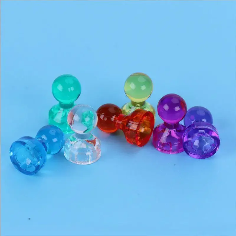 Colorful Magentic Pushpins Strong Magnet Fridge Push Pin Sticker Whiteboard Map Magnet Push Pin Home Office Supplies Wholesale