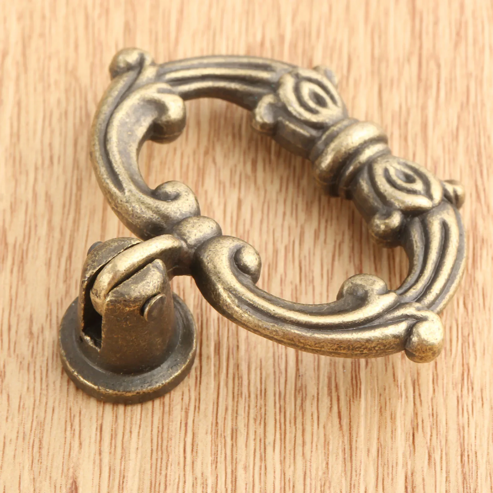 Furniture Handle 1Pc 47*42mm Antique Bronze Zinc Alloy Cabinet Knobs and Handles Kitchen Drawer Cupboard Door Ring Pulls Handle