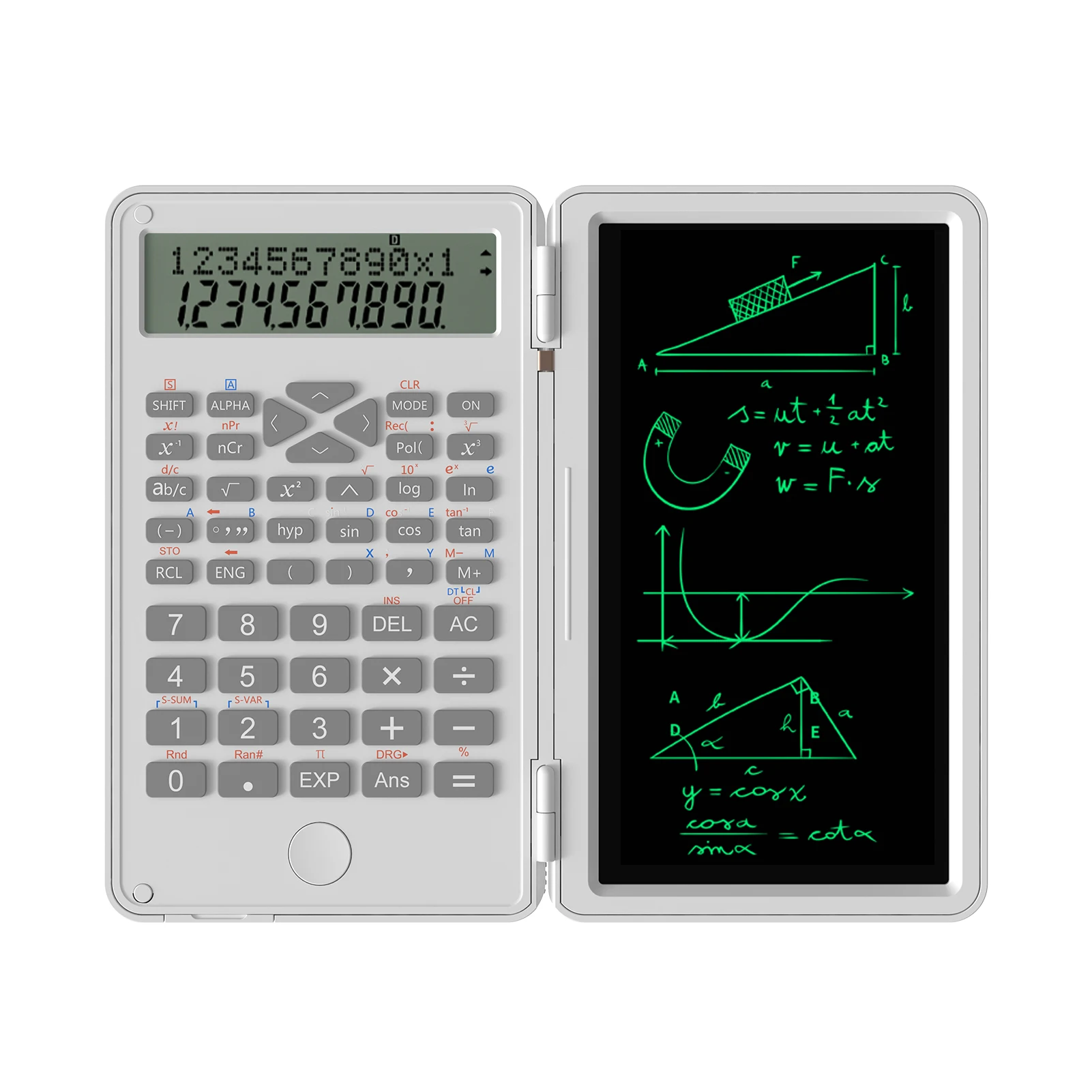 Calcolatrice scientifica con lavagna cancellabile 240 funzioni