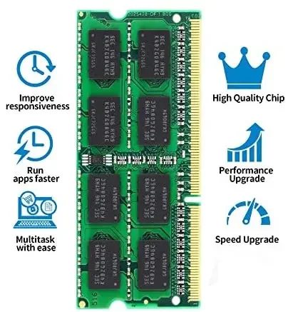 Laptop Memory Module 4GB 8GB DDR3 1600 MHz PC3-12800S 204 Pins So-Dimm DDR3L 1.35V NON ECC Intel and AMD Compatible Ram