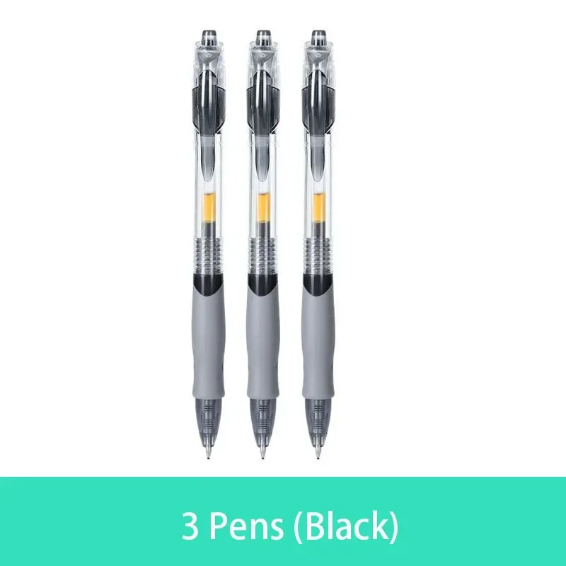 3 Black Pens