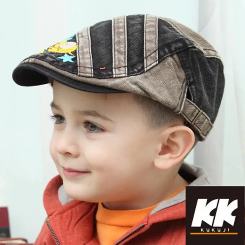 2-6T Baby Beret Hats Cute Toddler Sun Cap Letter Plaid Style for Infant Girls Boys Children Kids Gorras Snapback Boina Casquette