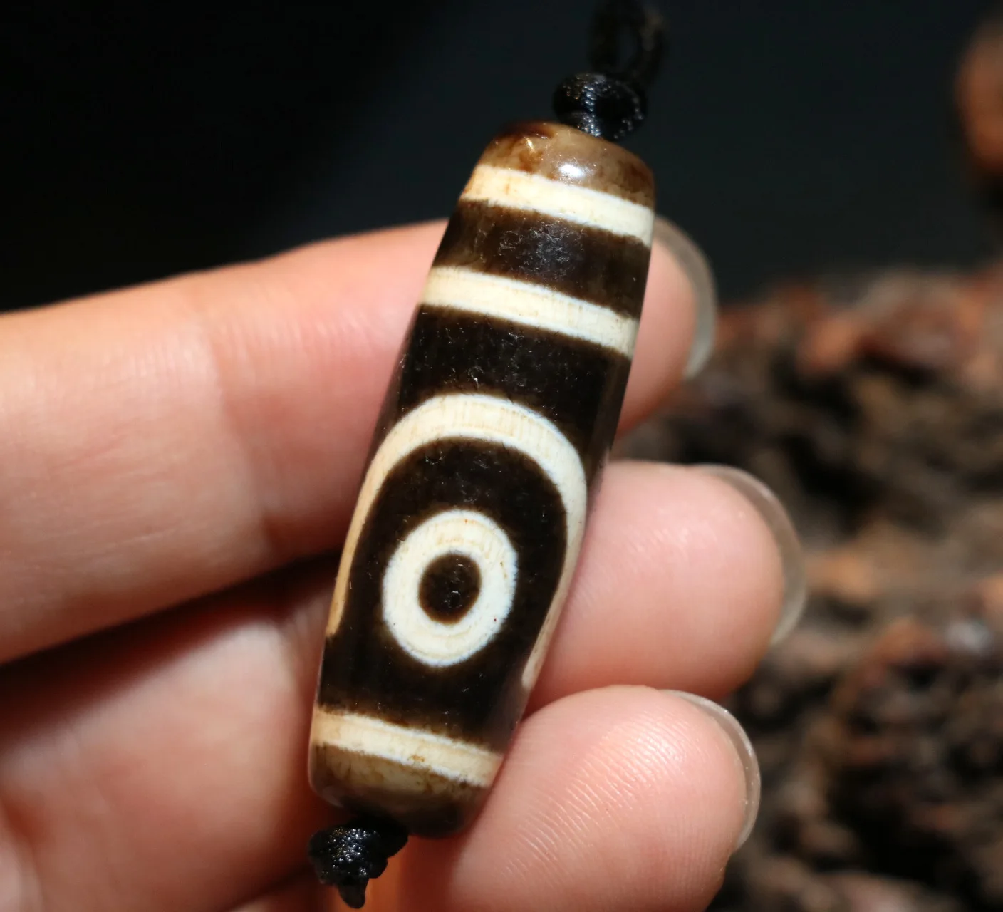 

Волшебная энергия Тибетский Старый Агат 2 глаза чистая любовь символ бусины дзи амулет подходит для браслета Talisman Timestown