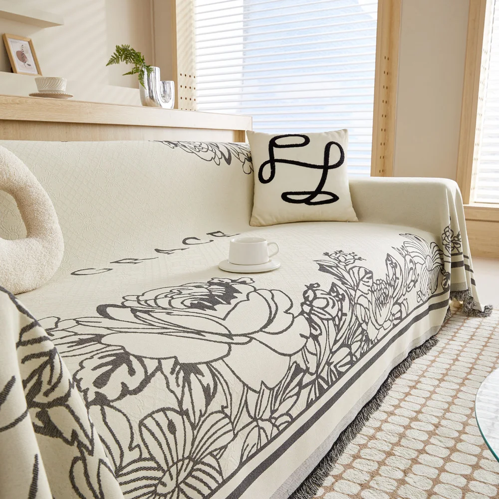 

Sofa Towel Full Cover Anti Slip All Season Universal Premium Sofa Cover
