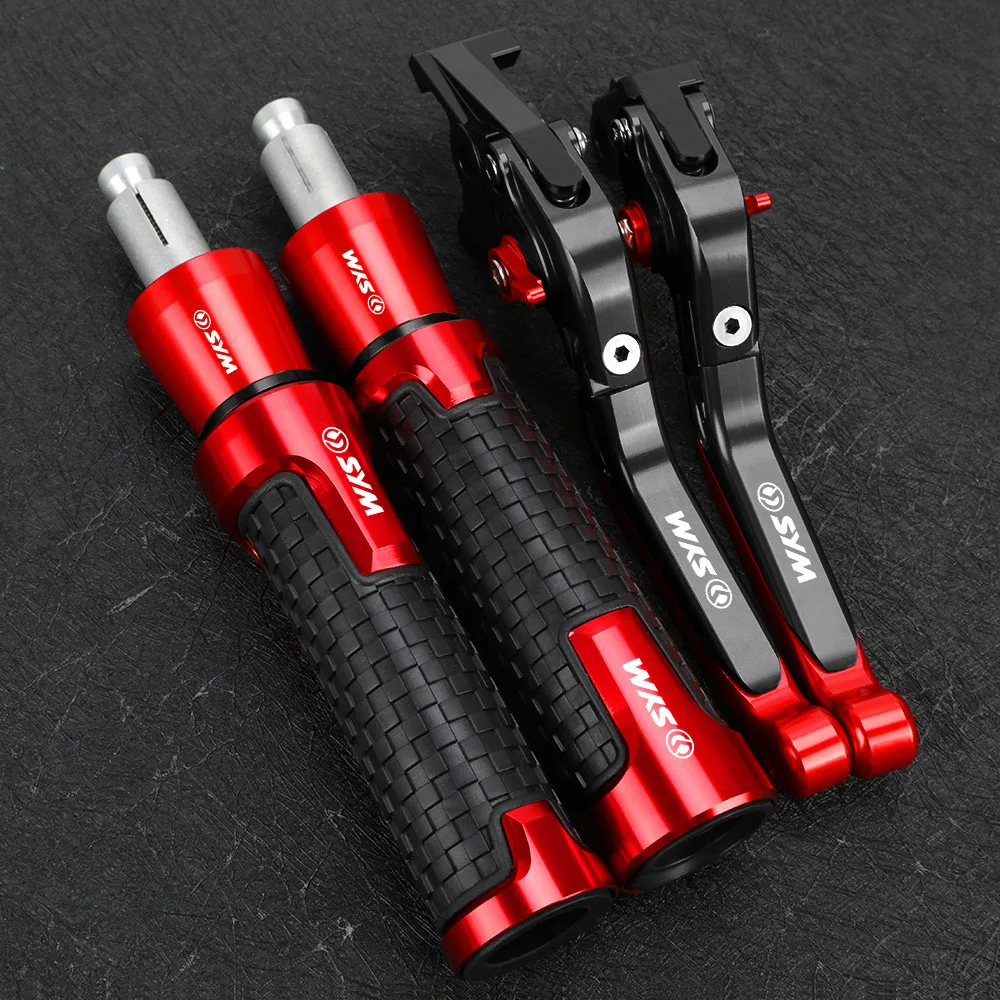 

Motorcycle Extendable Adjustable Brake Clutch Levers Handlebar grip Handle bar Grips Ends For SYM MAXSYM 400i 600i MAX 400 600