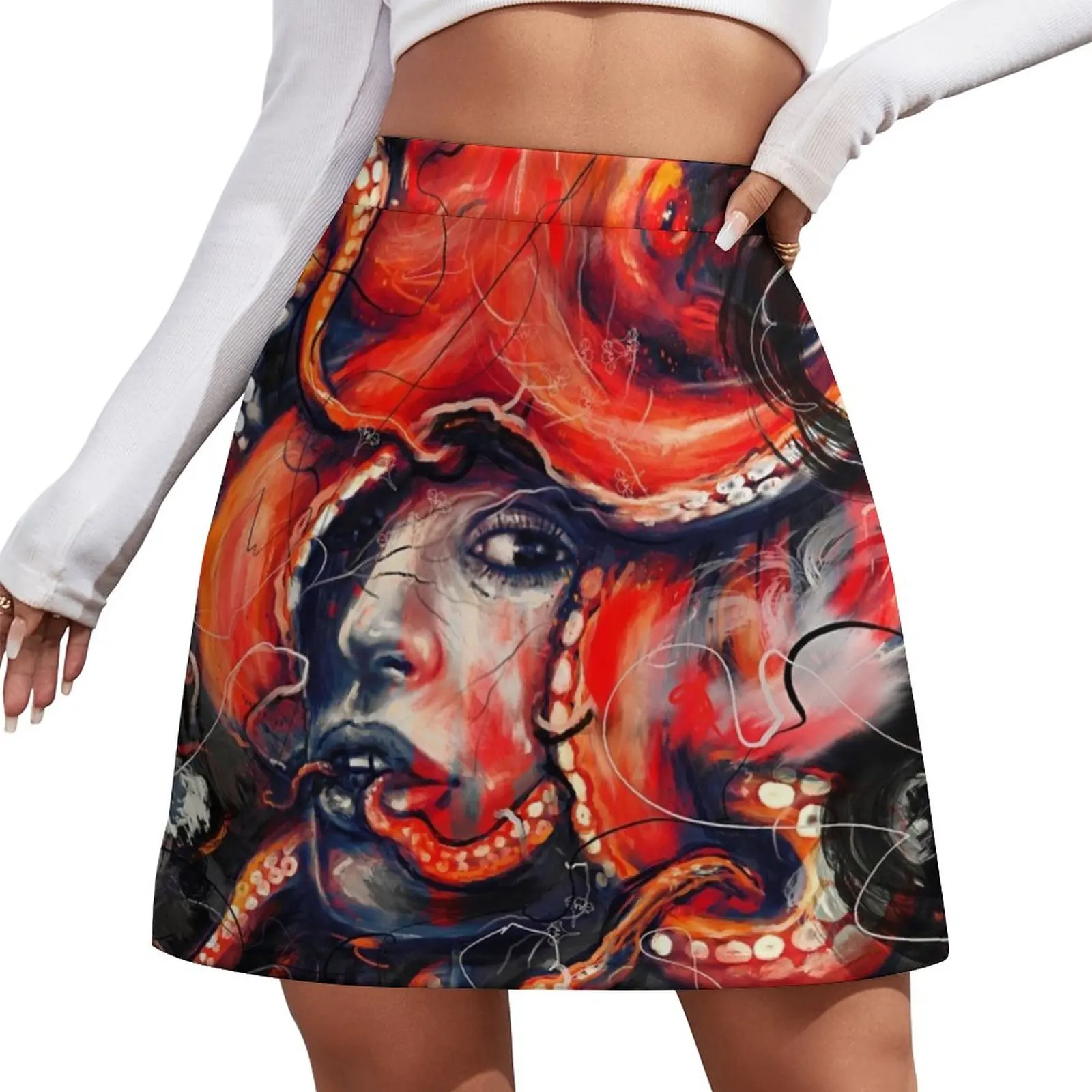 Empress Octo Mini Skirt Female skirt korean ladies summer kpop