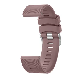 Soft Silicone Sport Watch Strap - 20mm Band Bracelet Replacement - 20mm (Smoky Purple)