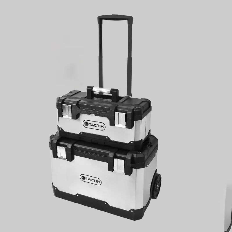 Multifunctional Tool Storage Box Large Wheelbarrow Carrying Plastic Tool Cart Portable Professional Hardware Organizer Accessory 6