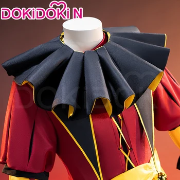 Costume da Clown Pierrot del Circo dei Folli, Set Completo, Outfit Gotico per Uomo e Donna, Uniforme per Halloween e Giochi di Ruolo