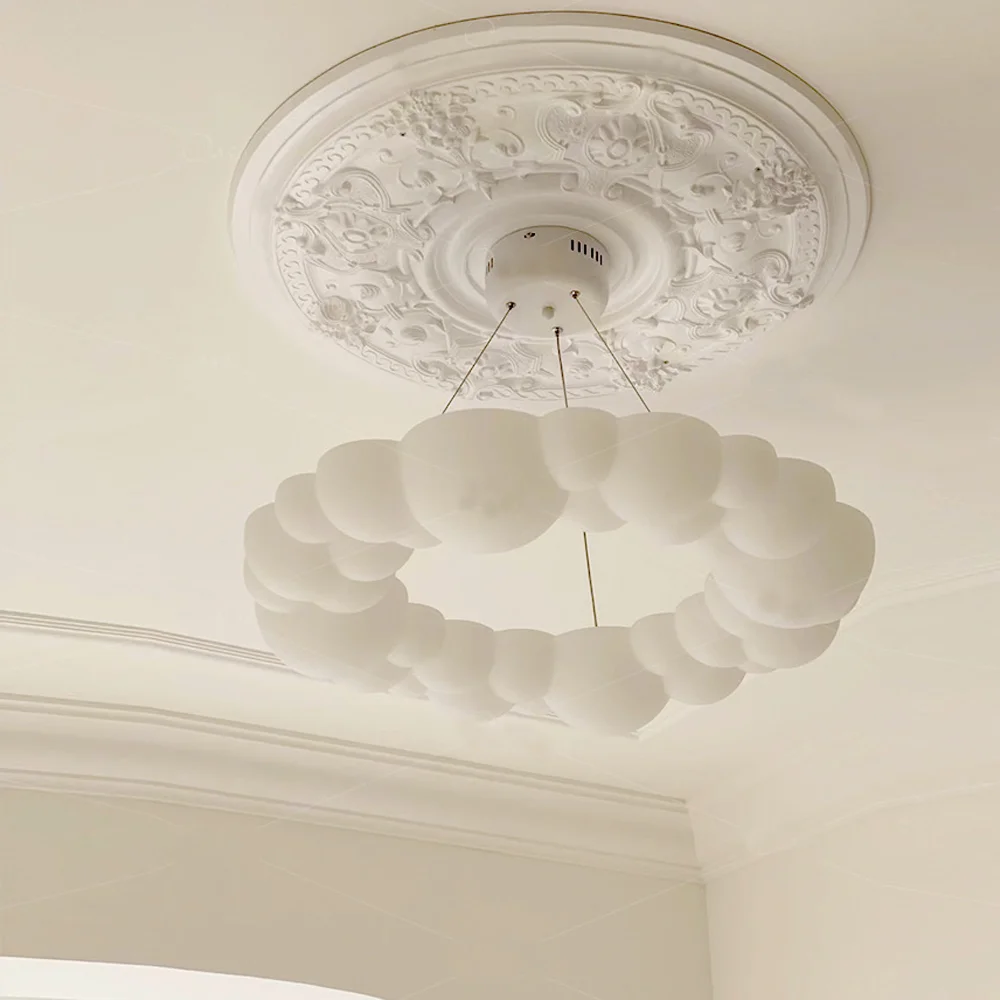 

PU lamp plate French round ceiling style decoration imitation gypsum chandelier decoration European-style combination lamp pool