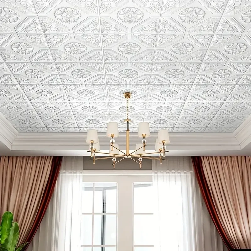 3D Wall Stickers Self-adhesive Waterproof Moisture-proof Wall Stickers For Ceiling Bathroom Anti-collision Decoration