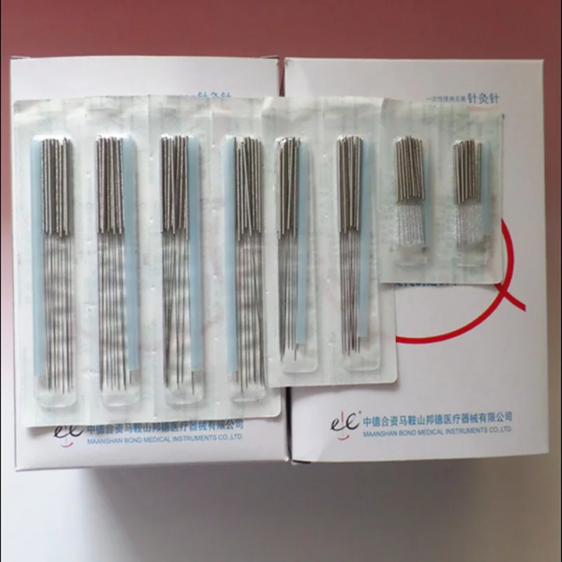 Disposable Acupuncture Needle 500pcs Disposable Sterile Acupuncture Needle Flat Handle Beauty Body Acupuncture Point Massage Needle With Tube
