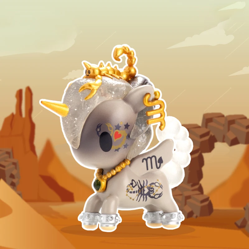 Vendita Limitata 12 Costellazioni Tokidoki Scorpio Toy Doll Action Model Kawaii Model Gift Desk Accessories Collection Mystery Box