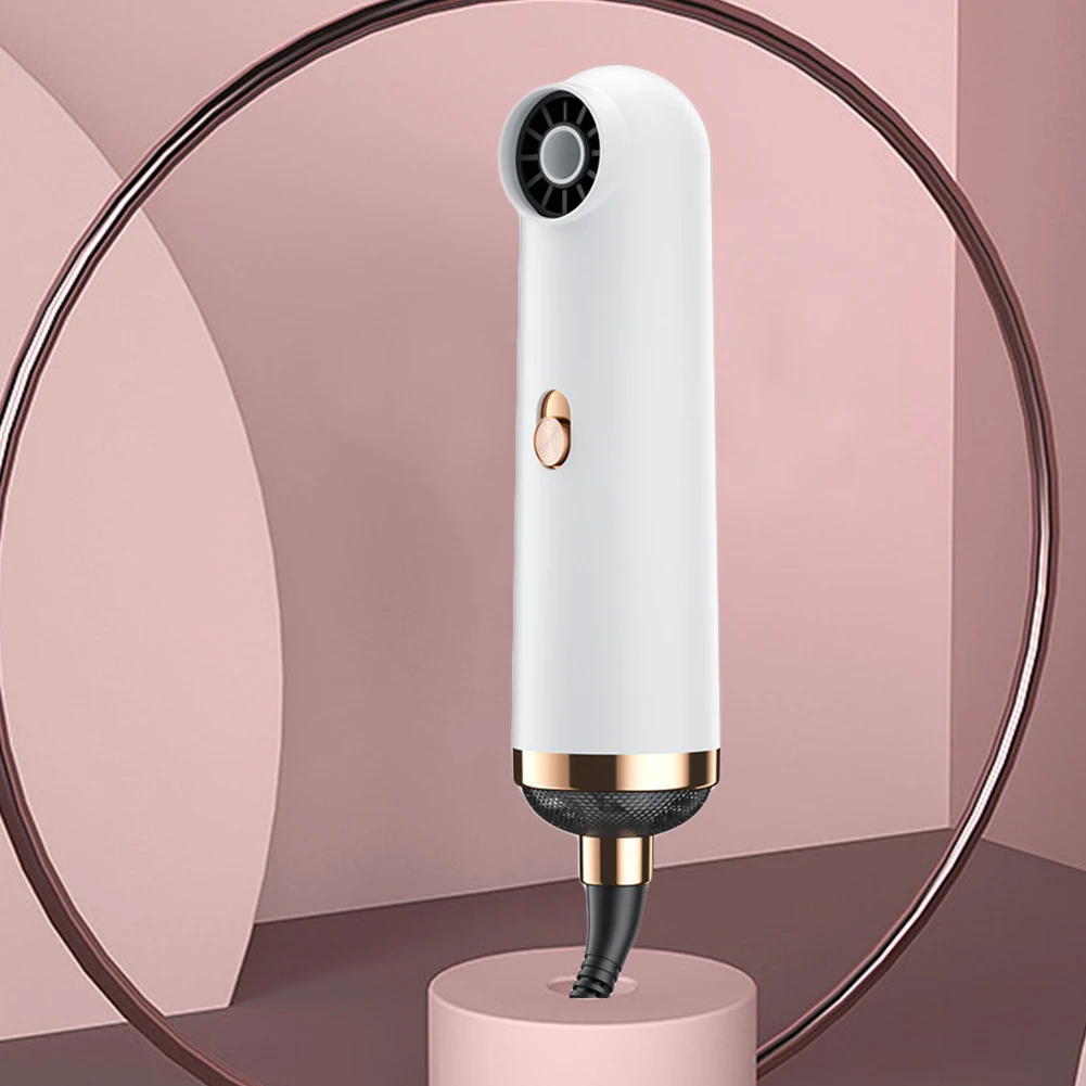 Mini Blower Drier 3 Speeds Portable Travel Hair Dryer Bladeless Hair Straightening Comb Anti-Winding Travel Bathroom Appliances