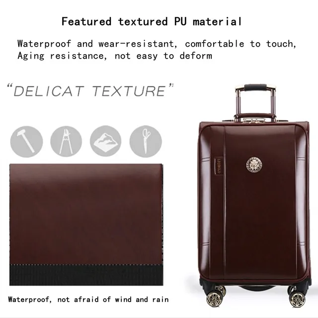 Shop 2024Inch Pu Leather Rolling – Luggage Factory