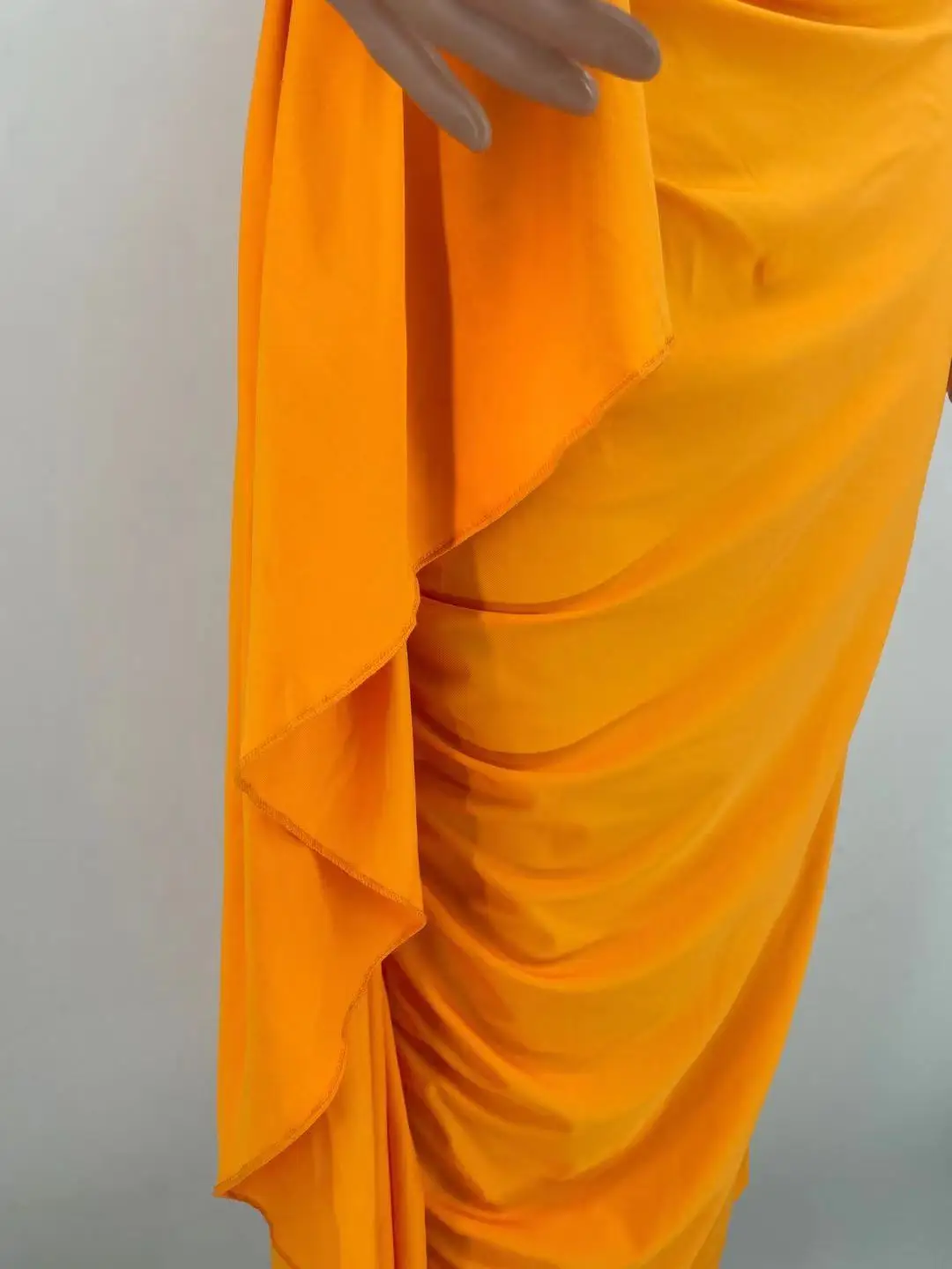 Plus Size Party Dress Women One Shoulder Ruffle Fashion Elegant Outfit Casual Luxury Gown 2023 Spring Female Evening Dress