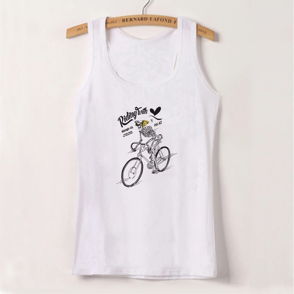 Women's T-shirt hot sell motorcycle and monogram print custom T-shirt baby tee