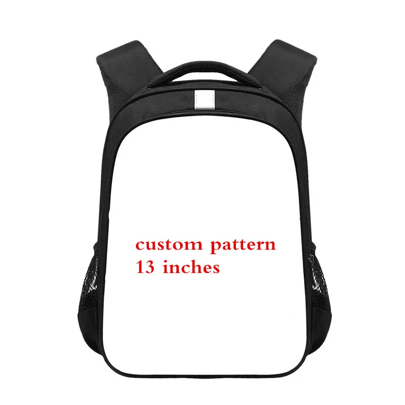Back Pack 12 13 16 inch Customize Your Logo Name Image Toddlers Backpack Cartoon Children School Bags Baby Kids bag Gift Mochila
