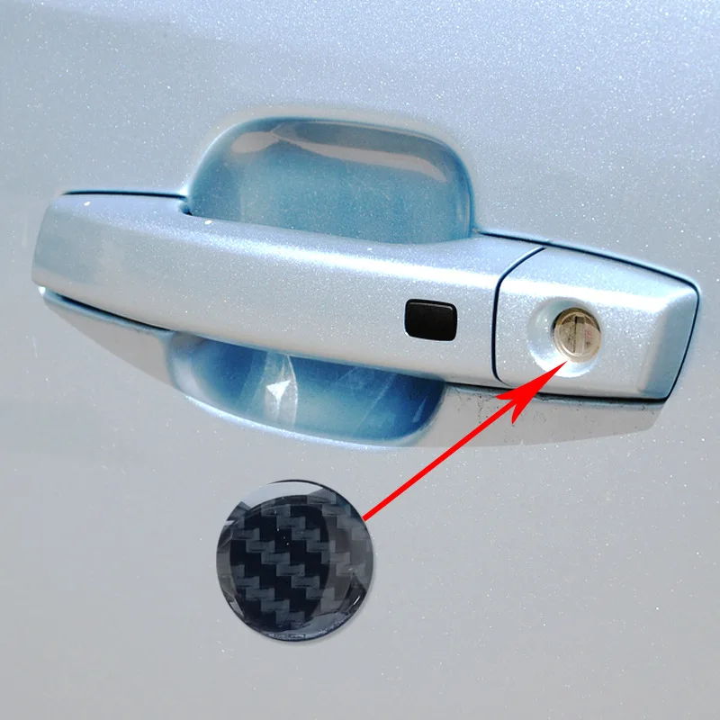 4Pcs Car Keyhole Stickers Car Door Lock Screw Protector Cover Accessories Decorative Protection Stickers Trims