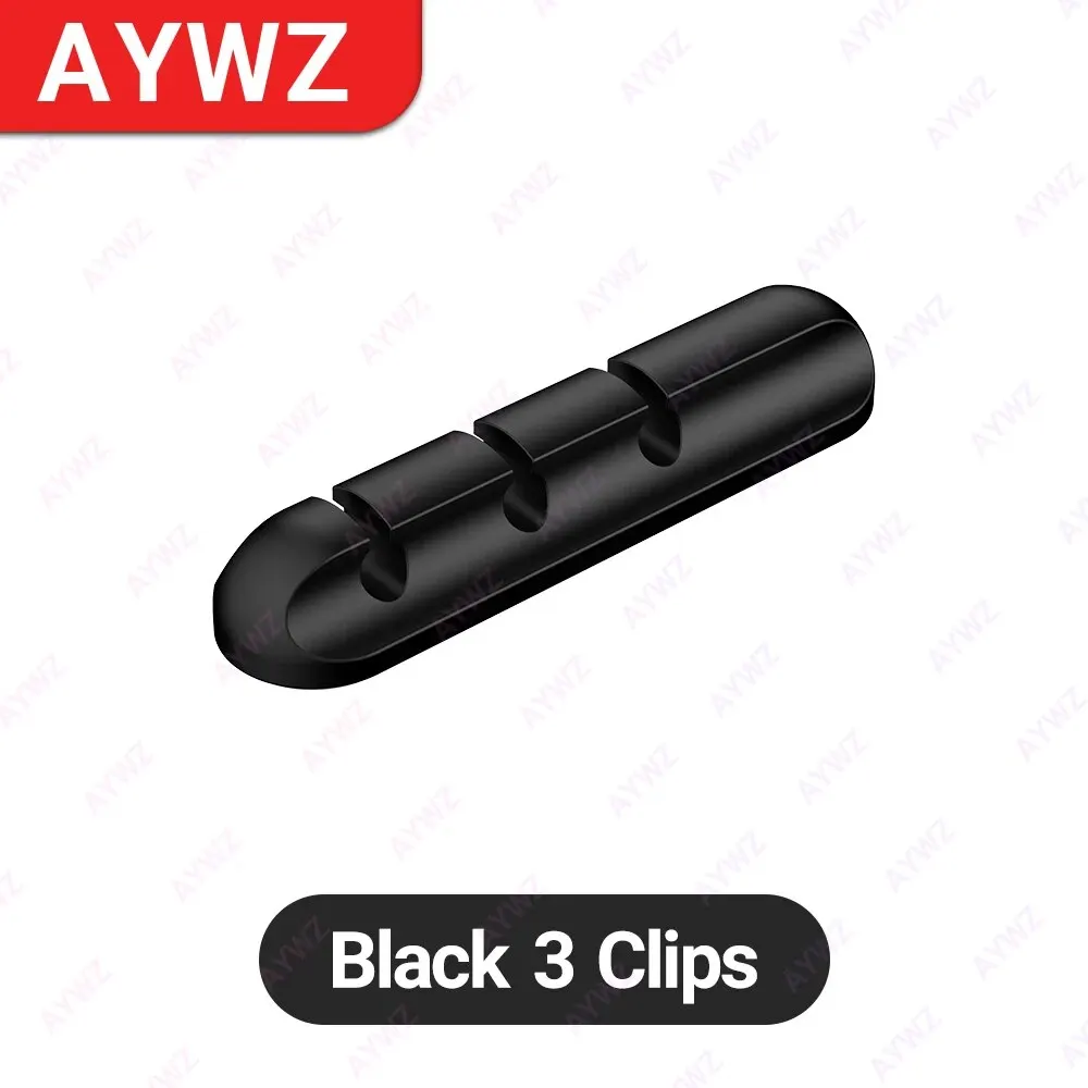 Adhesive Cable Holder Clips for Desk and Nightstand Wire Organization