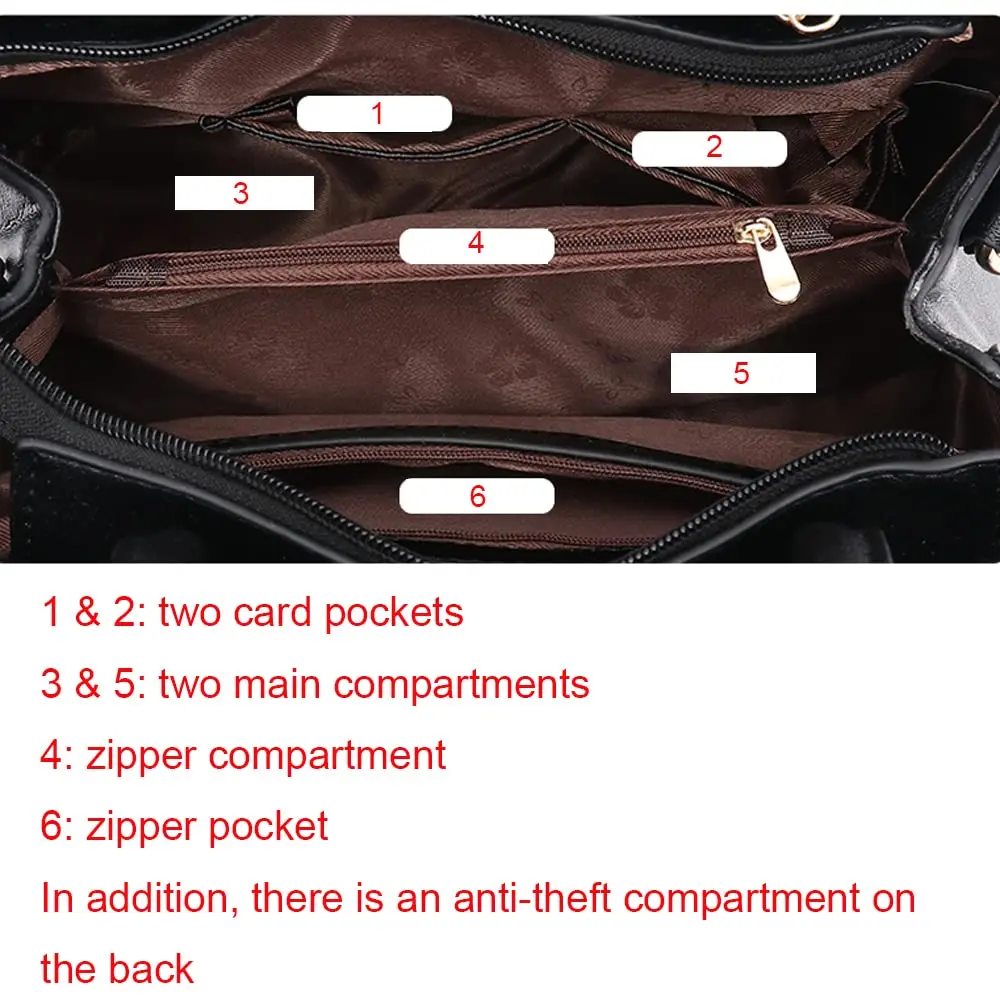 Women Handbag Top Handle Elegant Embroidery Shoulder Bags Classic Shopper Ladies Crossbody Handbags - Image 6