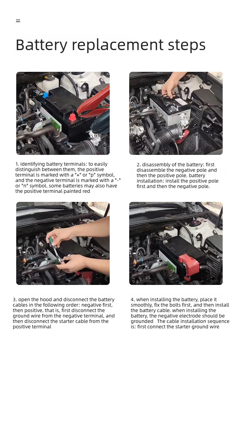 12V LiFePO4 Battery Start Stop Car Battery with Bluetooth APP Control AGM Replac