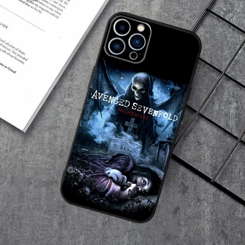Avenged Sevenfold A7X Band Silicone Black Phone Case