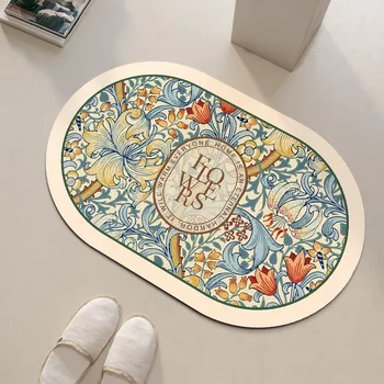 Tappetino da bagno Terra diatomea Tappeto da bagno antiscivolo ad asciugatura rapida Tappeti da doccia super assorbenti Tappetino per WC Zerbino lavabile 1