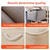 1Pc Beige/Grey Folding Storage Basket Linen Storage Fabric Wardrobe Office Bedroom Closet Toys Laundry Basket With Handle 5