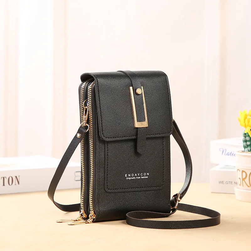 Elegant Women's Crossbody Soft Leather Handbag – Stylish Touch Screen Purse and Wallet