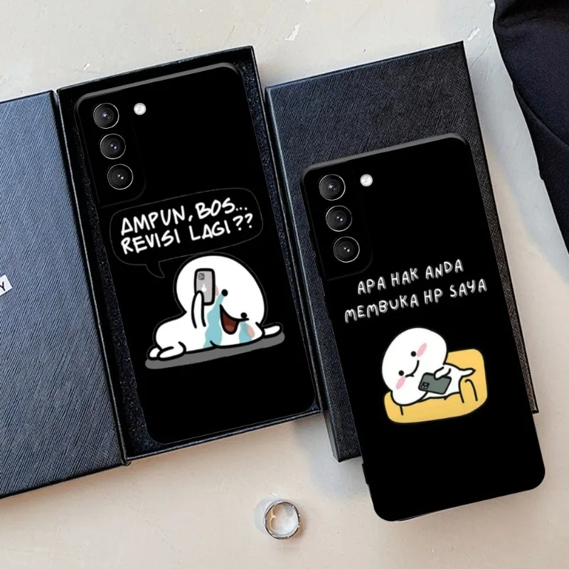 Cute Cartoon Daily Mood Phone Case Per Samsung Galaxy S22 23 21 S20 Fe Ultra S10 S9 S8 Plus S10E Note 20Ultra 10Plus Cover