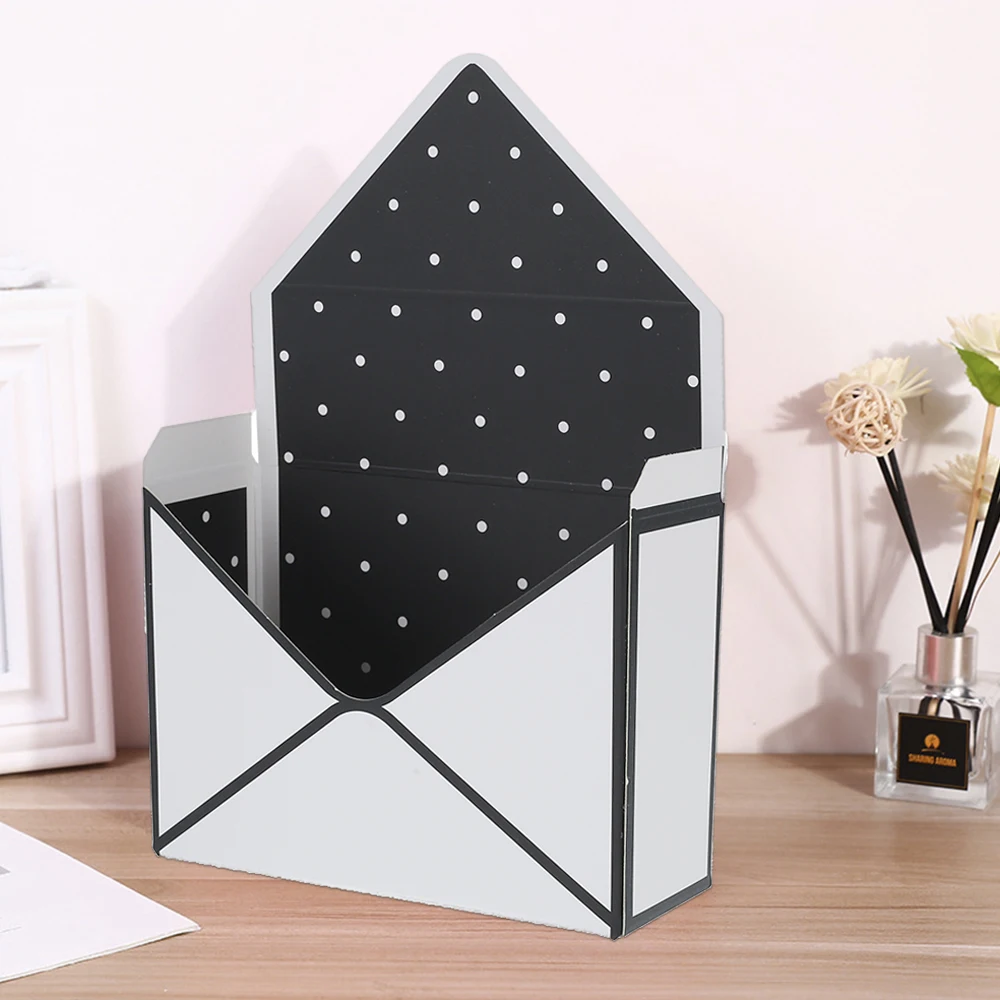 6/12Pcs Envelope Folded Flower Boxes Bouquet Storage Box Creative Wedding Party Valentine's Day Flower Boxes Envelope Box