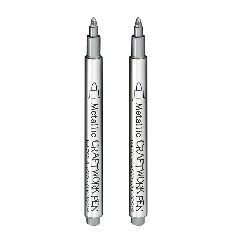Metallic Gold & Silver Waterproof Permanent Paint Marker