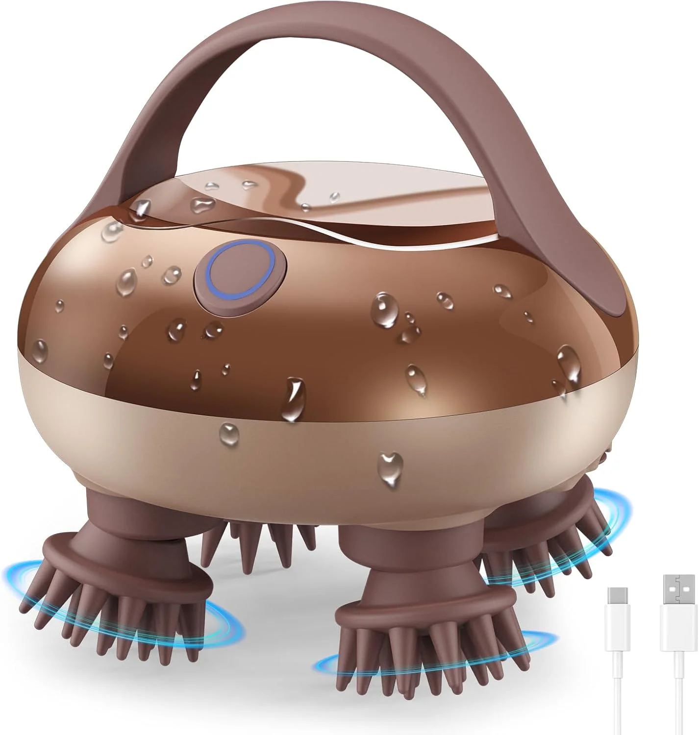 Massaggiatore elettrico per cuoio capelluto impermeabile_voghion.com