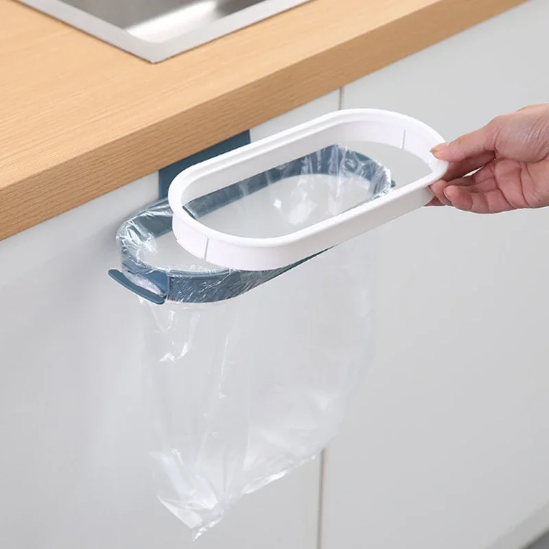 Garbage Bag Holder Trash Can Waste Bin Garbage Rack Tool Storage Kitchen Organizer Trash Rack Holder