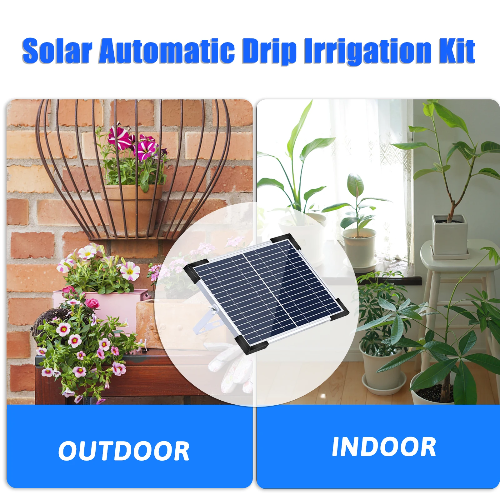 Solar Automatic Drip Irrigation Kit 30 Watering Modes 7 Timing Modes 32.8FT Automatic Watering Irrigation System for 50 Plants - 4