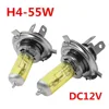 2pcs H4 55W 5000K Xenon Car Headlight DC 12V 6A Yellow Waterproof Car Xenon Headlights 1