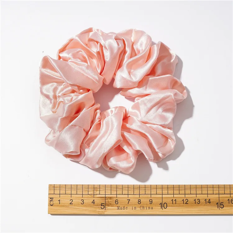 wide headbands for women INS Fashion Handmade Elastic Rope Ribbon Hair Scrunchies Trendy Pure Color Cotton Silk Cloth Smooth Bands Women Girls Gift korean hair clips