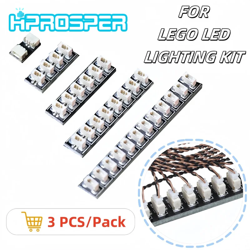 Hprosper LED 조명 액세서리 0.8mm 2-12 핀 인터페이스 확장 보드 용 ..