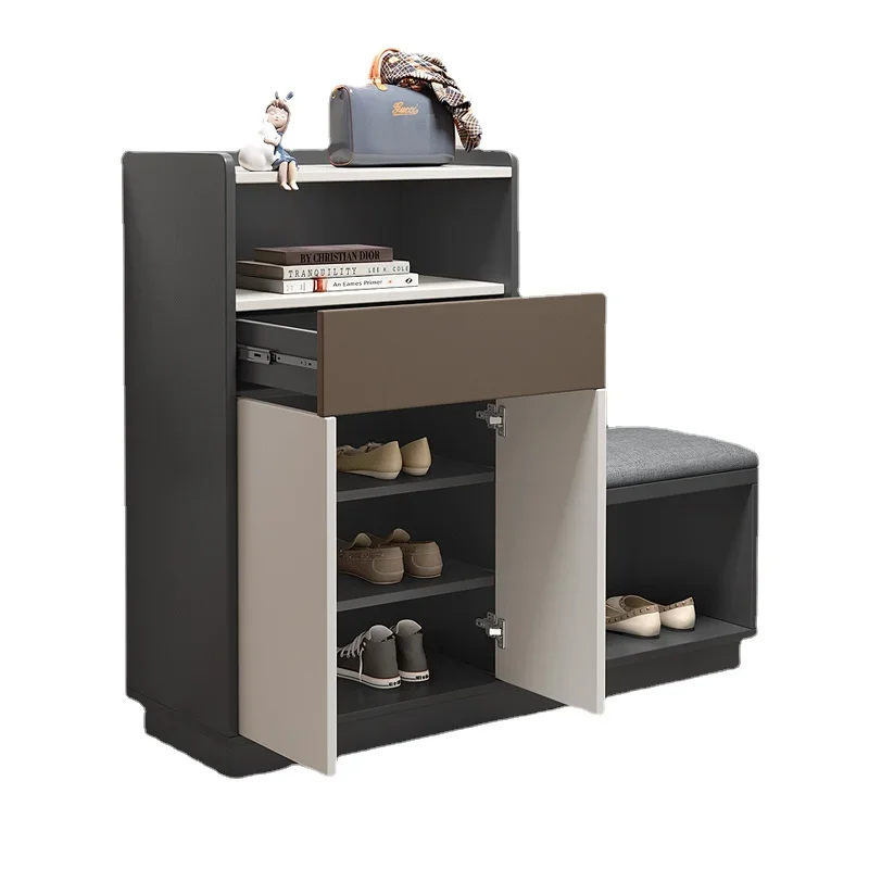 

YY Simple Storage Organizer Shoe Cabinet Soft Bag Stool Matching Locker