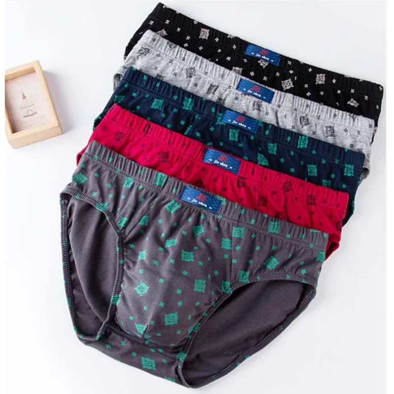 5 Pieces/ Pack Cotton Men's Underwear New Winter 2022 Men Briefs