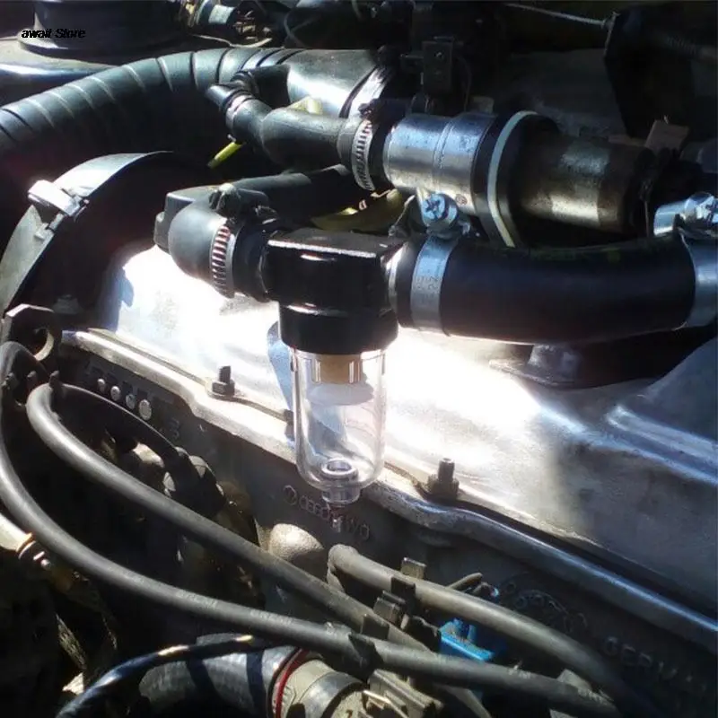 New Engine Oil separator Catch Can Reservoir Tank W Breather Filter Baffled Oil Catch Tank