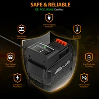 แบตเตอรี่สำหรับเครื่องมือไร้สาย Black & Decker รุ่น LBXR36 36v/40V 4000mAh LBX2040 BL2036 LST136 LST420 LST220 L50 แบบชาร์จได้ 4