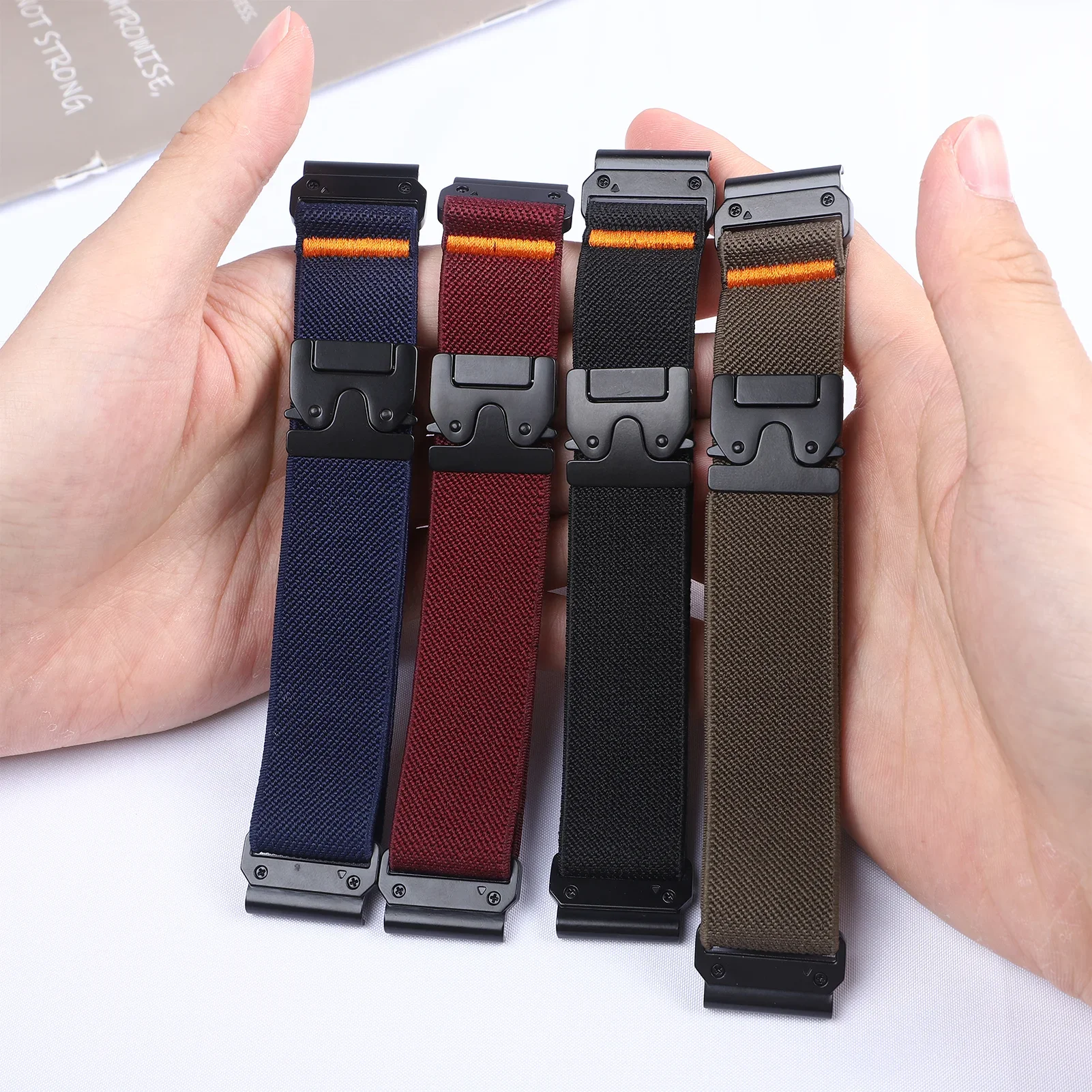 Magnetic Nylon Quick Fit Watch Strap - 26mm, 22mm, and 20mm