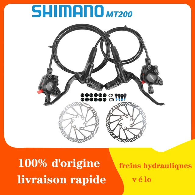 Shimano, BL/BR-MT200, Frein à disque hydraulique VTT, Post mount, Noir,  Ensemble - Studio Vélo