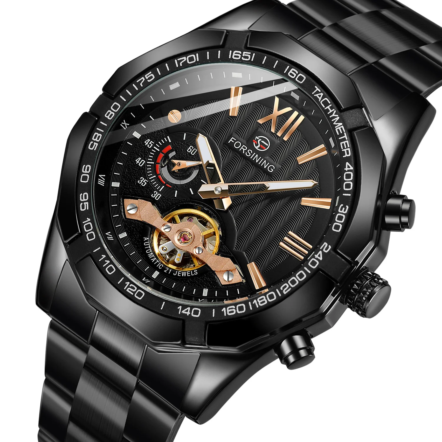 Forsining 373A Watches The New Listing Arrivial Tachymeter Tourbillion Luminous Automatic Mechanical For Men best Gift