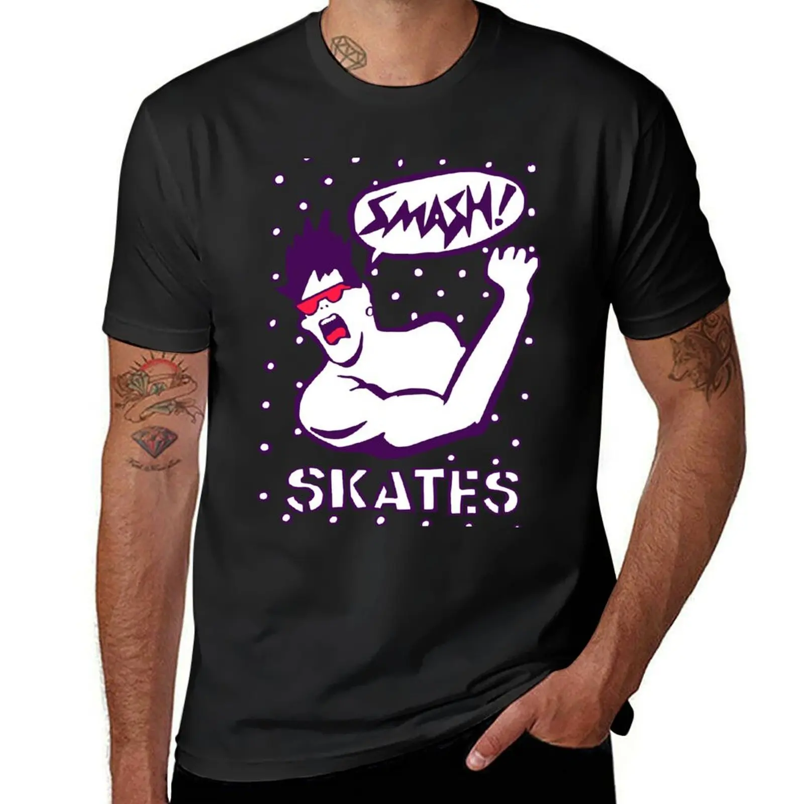 Smash Skates Thrashin' T-Shirt customs summer clothes tops shirts graphic tees mens t shirt graphic