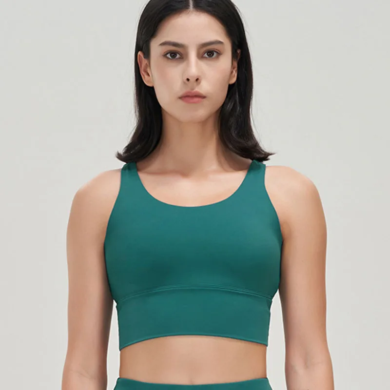 TRY TO BN Women Sports Bra Deep V Beautiful Back Underwear Yoga Bra