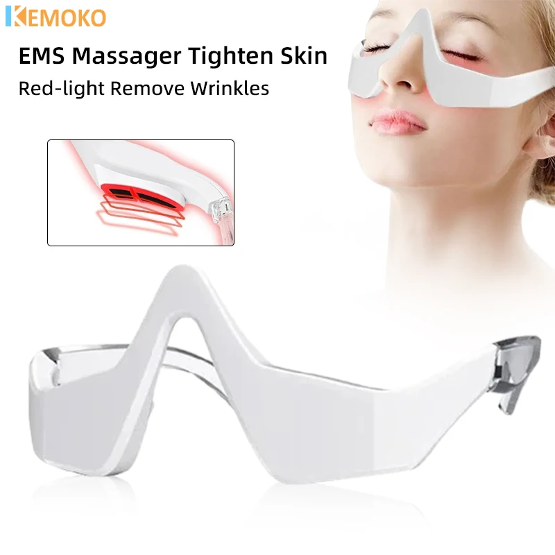 3D Anti-Aging micro current eye protection device, eye massage device, red light glasses, massage, fatigue relief, wrinkles